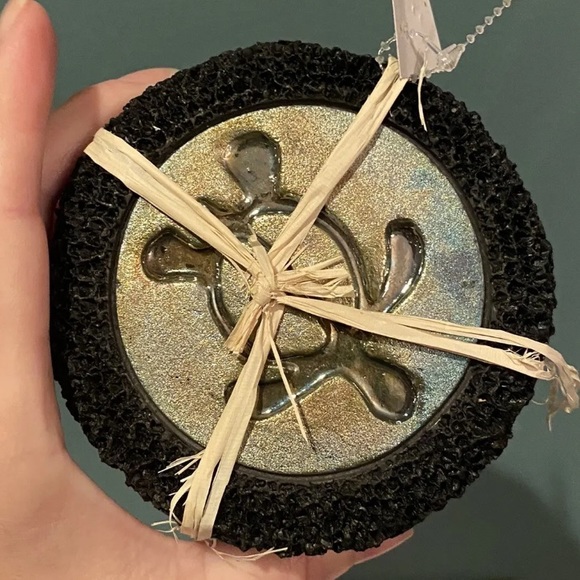 Set of 4 Javier Gaytan - Raku Studio Hawaiian Pottery Coasters Sea Turtle Signed - Picture 2 of 9